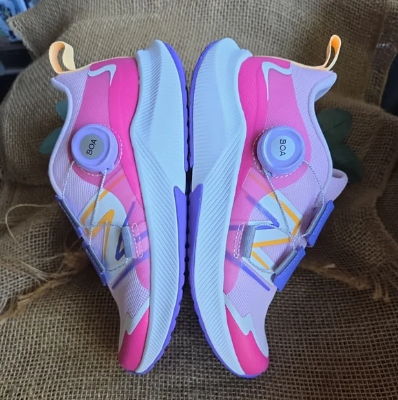 SOLD.....New Balance Kids' Purple and Pink Shoes - Picture 8 of 12